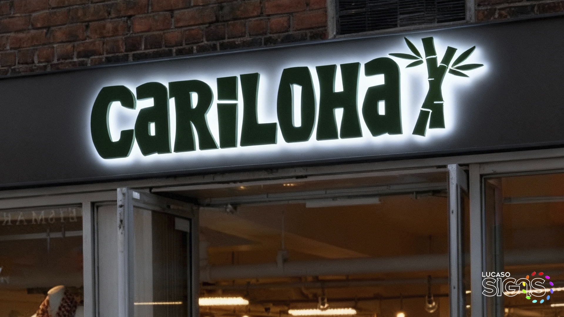 Retail Store Channel letters sign Halo effcet by lucaso signs