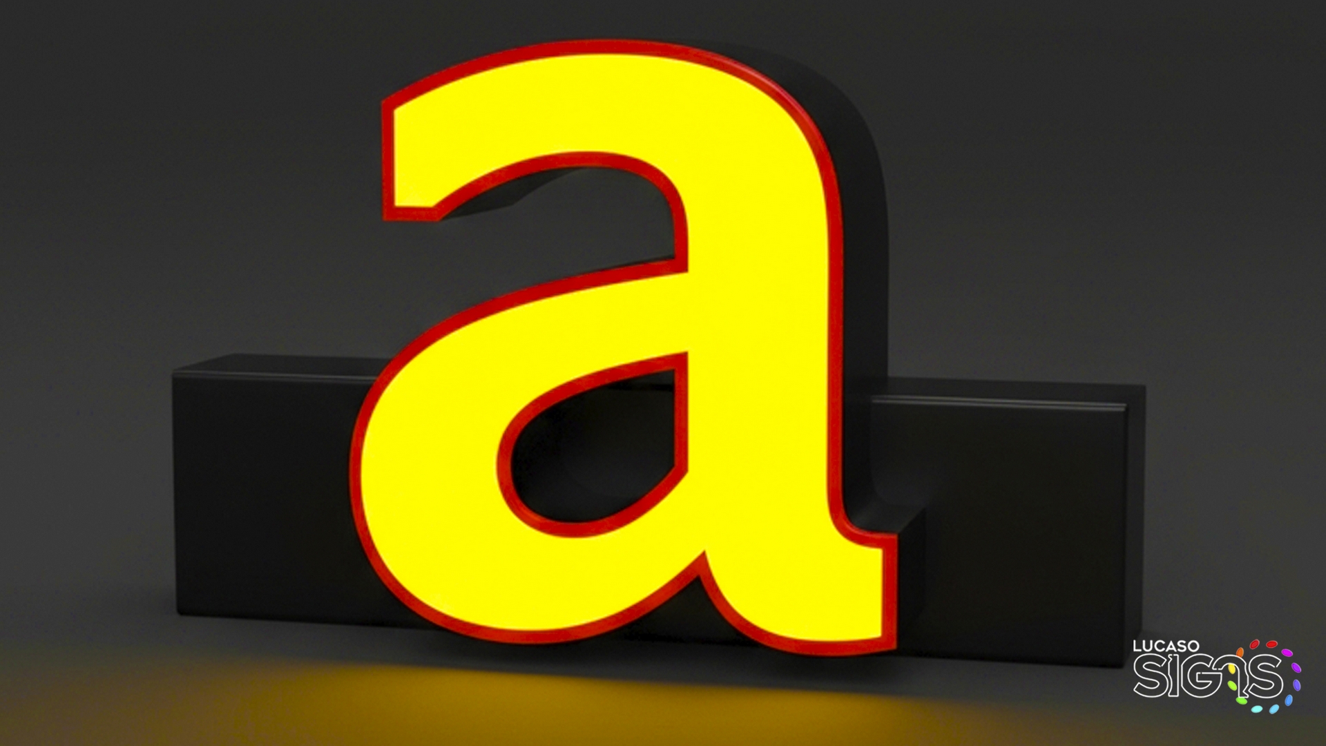 Channel Letters mounted on raceways track custom by Lucaso Signs