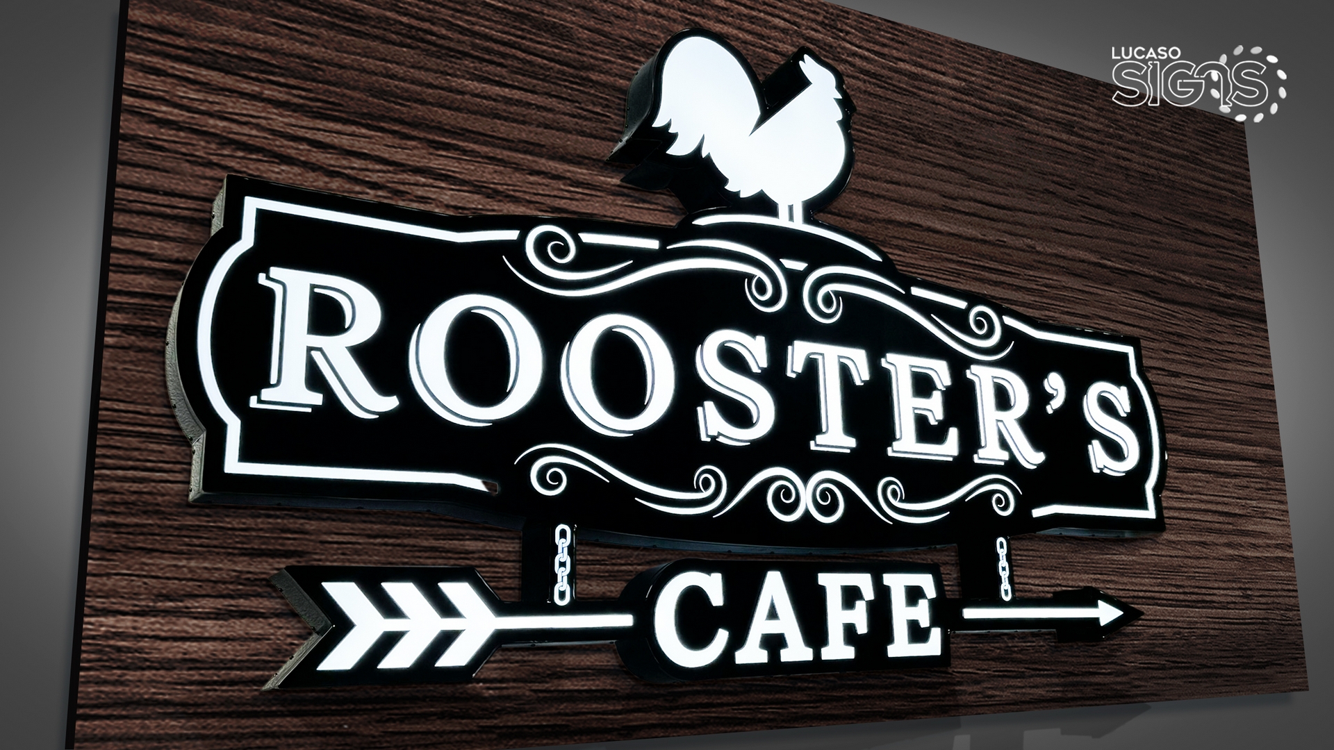 Custom Restaurant Cloud sign by lucaso signs