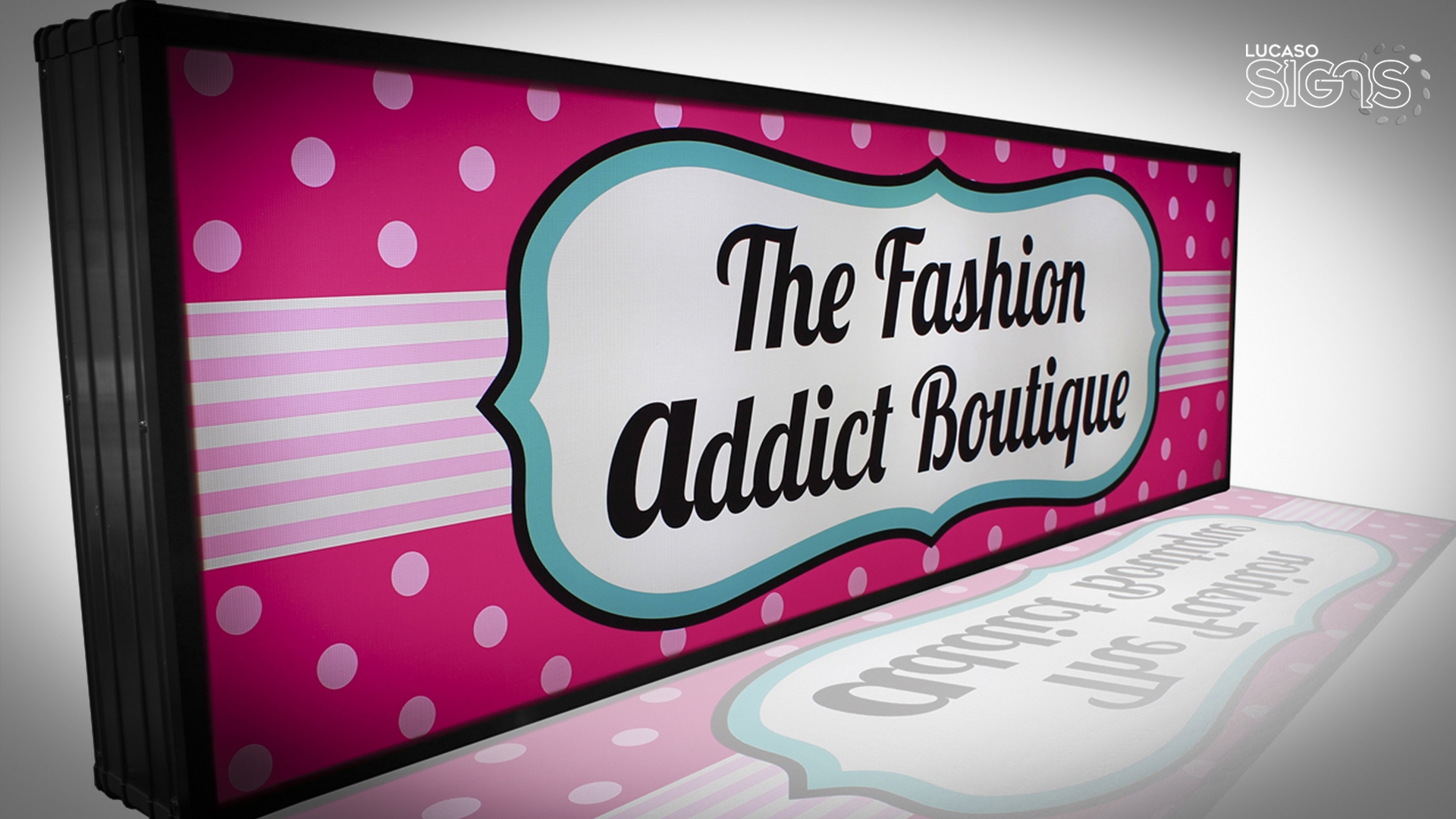 standard light box with translucent face by lucaso signs