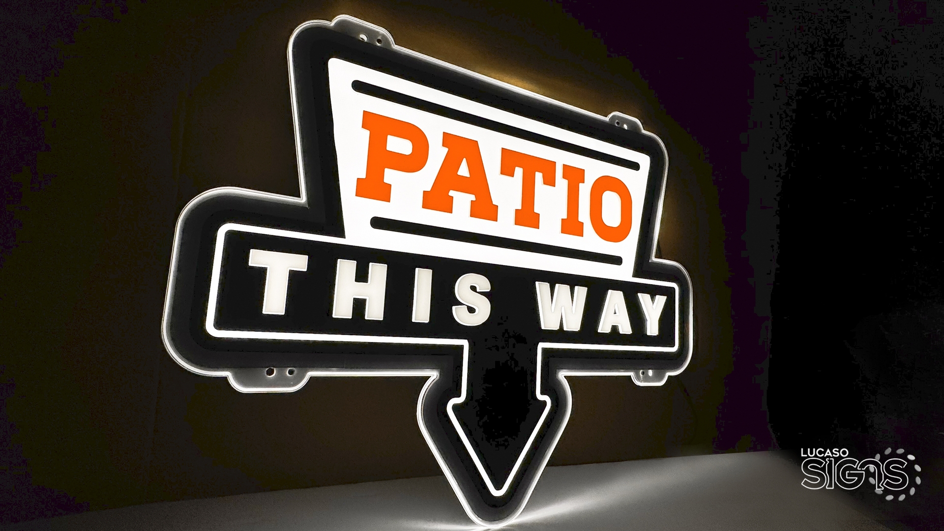 Ultra Thin Light Box for restaurants cashier by Lucaso Signs