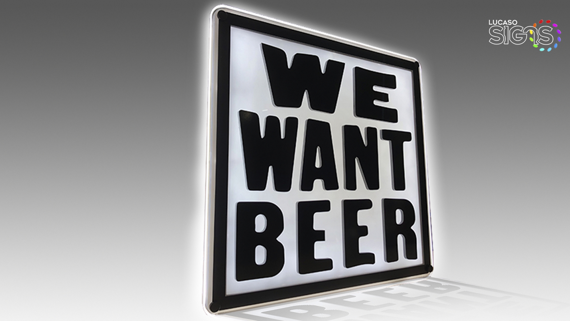 Ultra Thin Light Boxes for Tabern and bars by Lucaso Signs