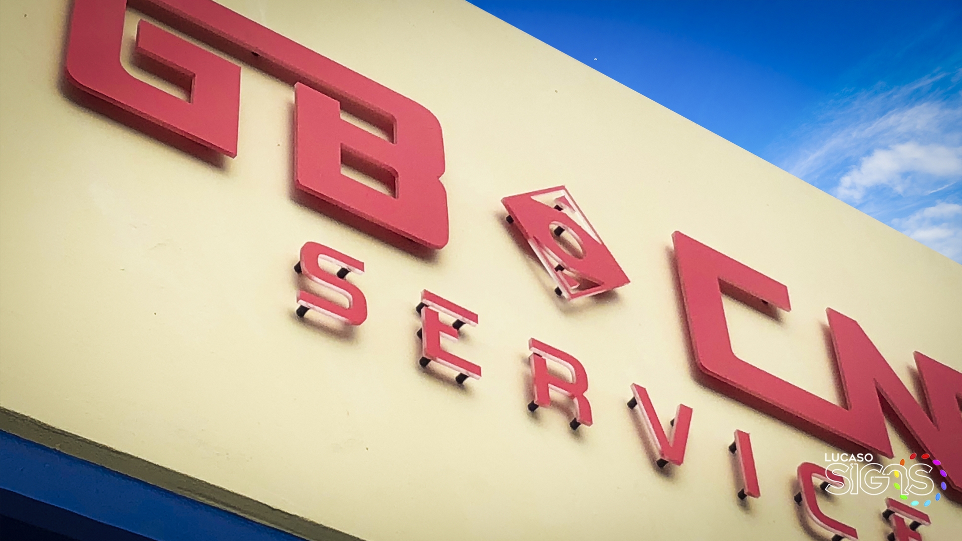 Pin Mounted letters  by lucaso signs