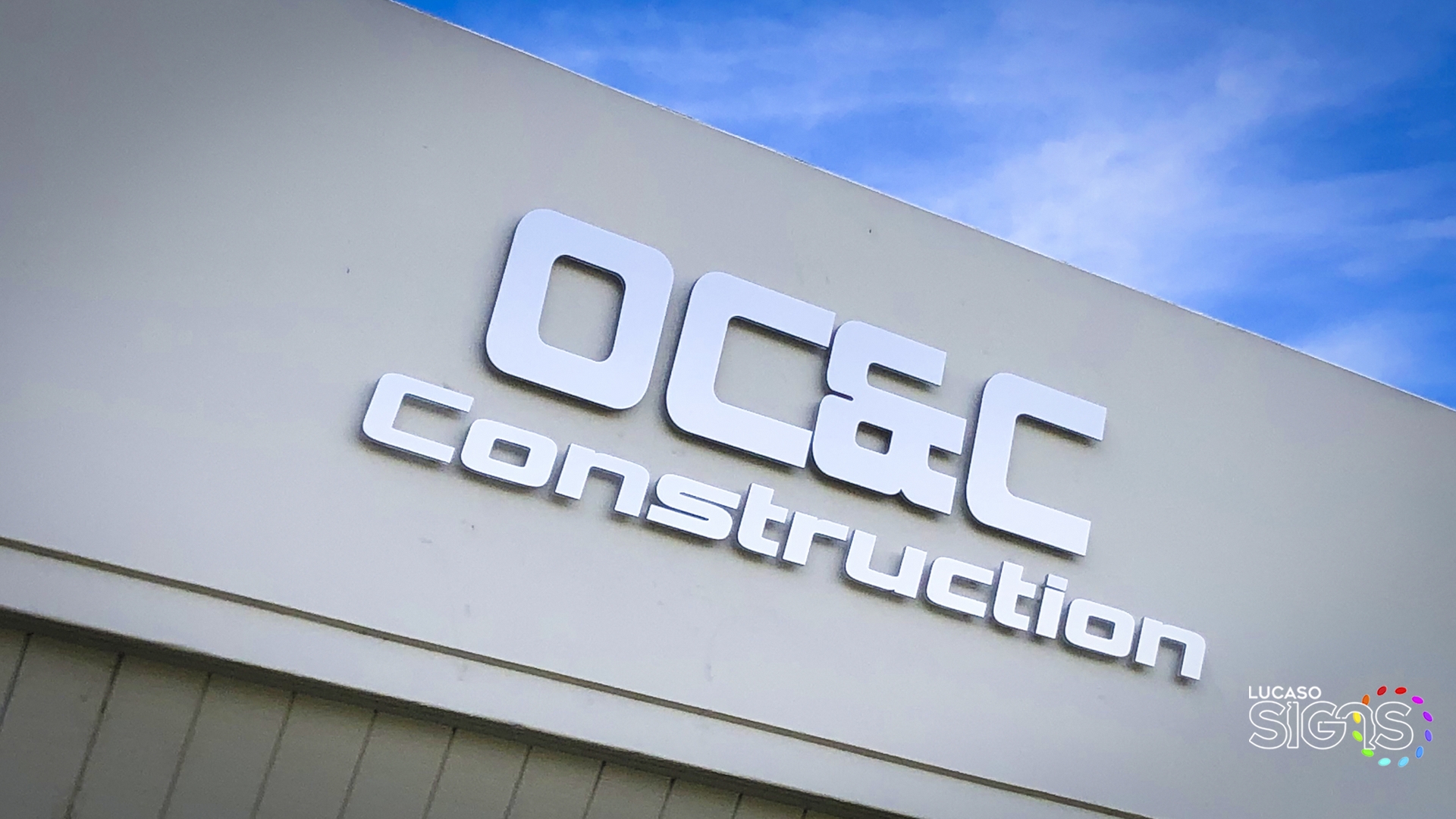 Brushed letters dimensional outdoor by lucaso signs